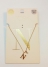 گردنبند زنجیری آویزدار نگین سواروسکی با روکش طلا حرف N 