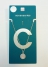 گردنبند زنجیری آویزدار با روکش نقره حرف C کد3 
