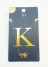 گردنبند زنجیری آویزدار نگین سواروسکی با روکش طلا حرف K 