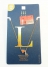 گردنبند زنجیری آویزدار نگین سواروسکی با روکش طلا حرف L کد1 