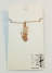 گردنبند زنجیری آویزدار نگین سواروسکی با روکش طلا حرف L کد1 