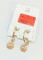 گوشواره کلیپسی حلقه ای آویز ستاره - طلایی