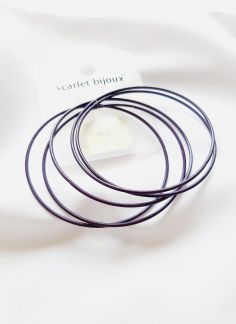 النگو چند تایی مدل5 بادمجانی