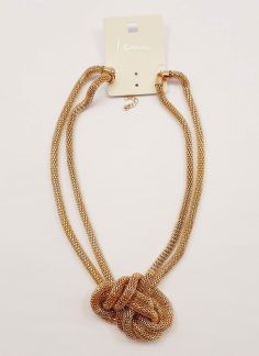 گردنبند زنجیری بزرگ گره - طلایی