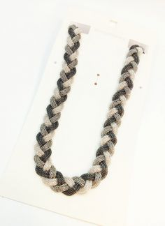 گردنبند زنجیری ساده بافت - چند رنگ
