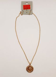گردنبند زنجیری آویزدار الیزابت - طلایی