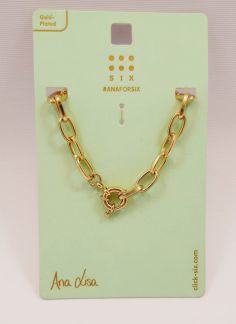 دستبند زنجیری ساده روکش طلا 
